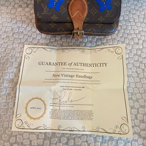 LOUIS VUITTON Vintage Cartouchiere Crossbody Bag - Picture 8 of 9